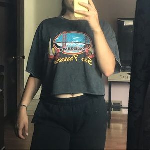 Oversized San Francisco crop T shirt 🔥